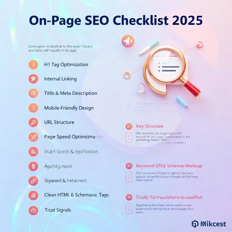 Infographic of on-page SEO