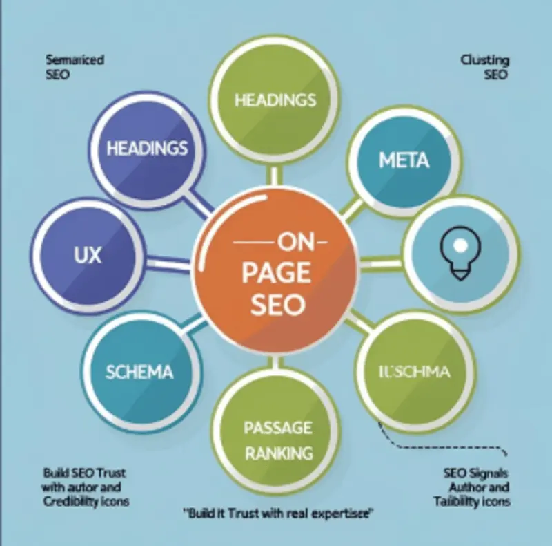Semantic keyword cluster diagram for SEO