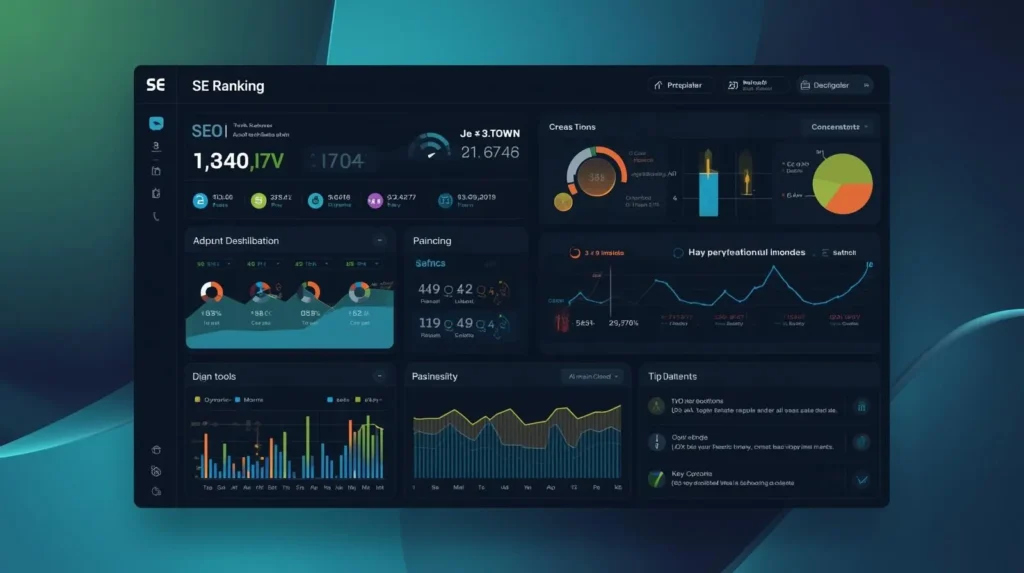 SE Ranking Platform Interface SEO Tools Dashboard