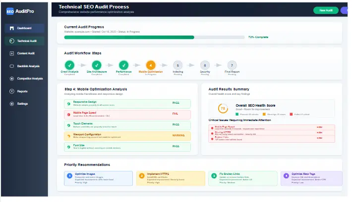 technical SEO audit checklist 2025
