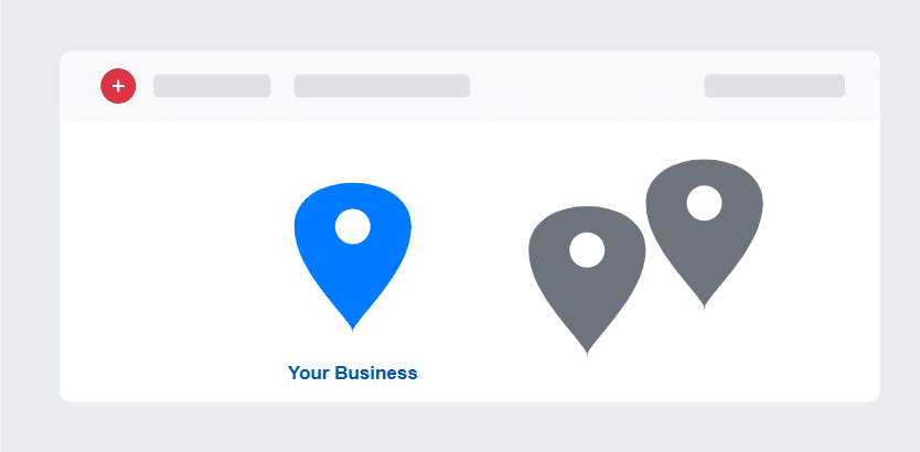 A conceptual image showing a map with location pins, representing the goal of Local SEO.