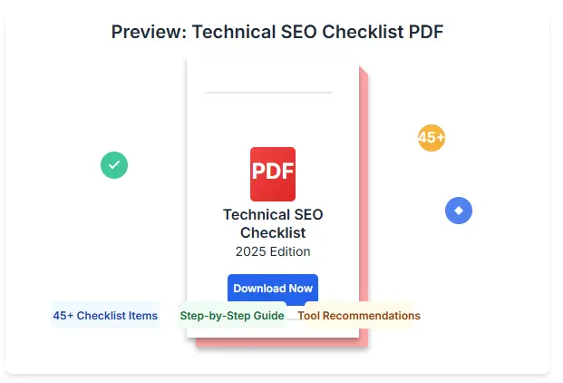 Technical SEO Checklist PDF Preview