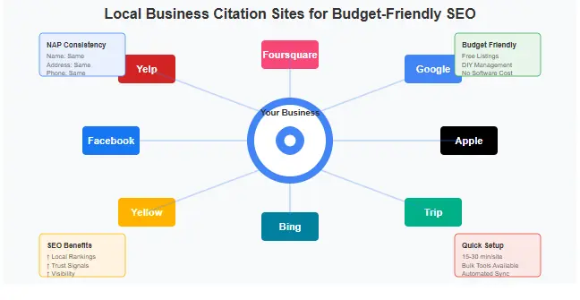Local business citation sites for SEO