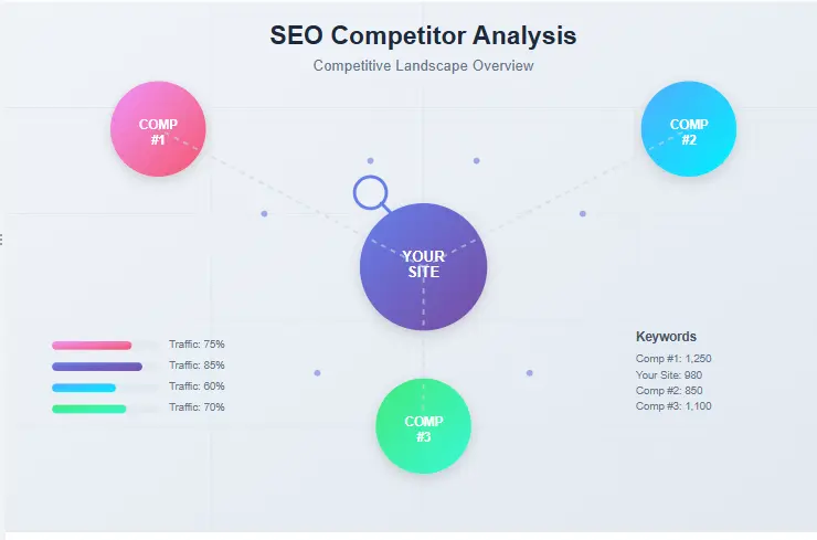 SEO Competitor Analysis Checklist Template concept showing competitive landscape analysis and comparison insights.