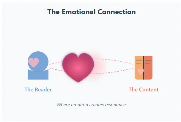 Emotional connection between content and reader