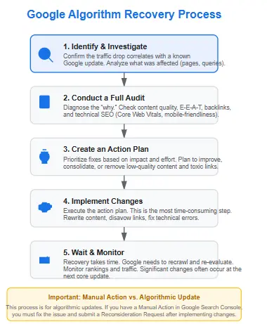 Google Algorithm Recovery Process