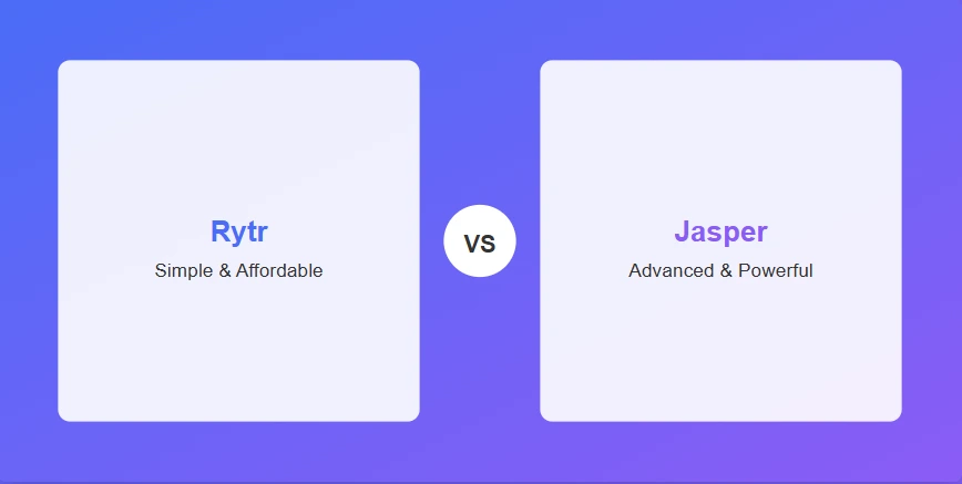 Rytr vs Jasper AI Writing Tools Comparison