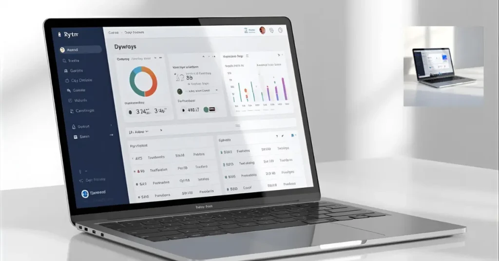 Rytr AI writing assistant interface on a laptop screen