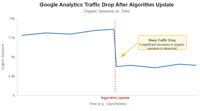 Google Analytics Traffic Drop After Algorithm Update