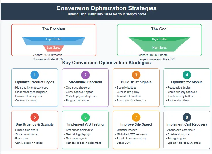 High traffic no sales - Shopify: Conversion optimization strategies and solutions for e-commerce stores