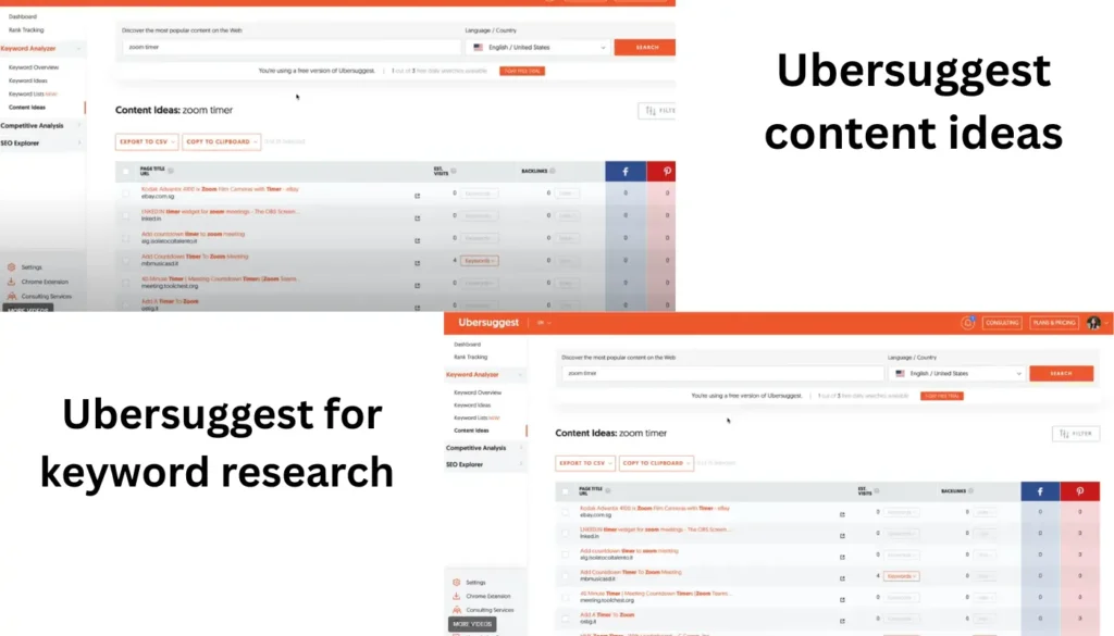 Best SEO Tools beginner workflow using Ubersuggest for keyword research and content ideas