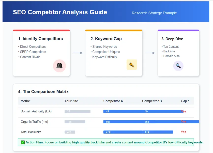 competitor analysis guide seo competitor research example