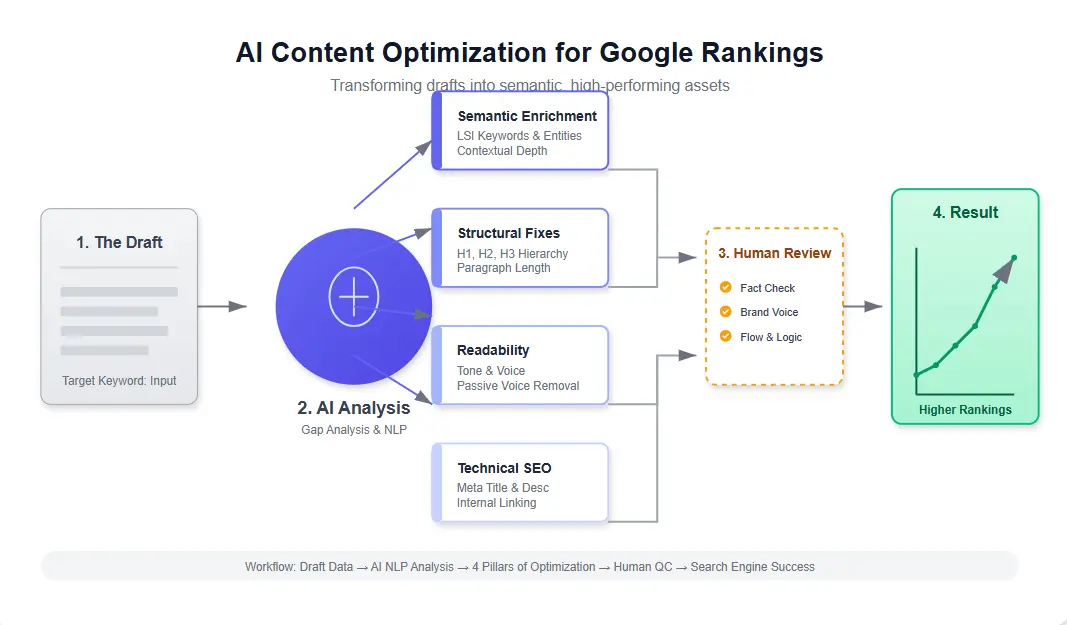 AI content optimization for better Google rankings
