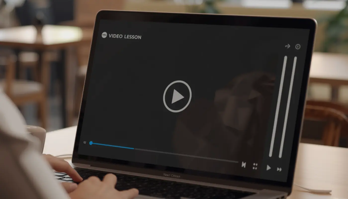 Systeme.io course player interface showing online video lesson playback dashboard 2026 review