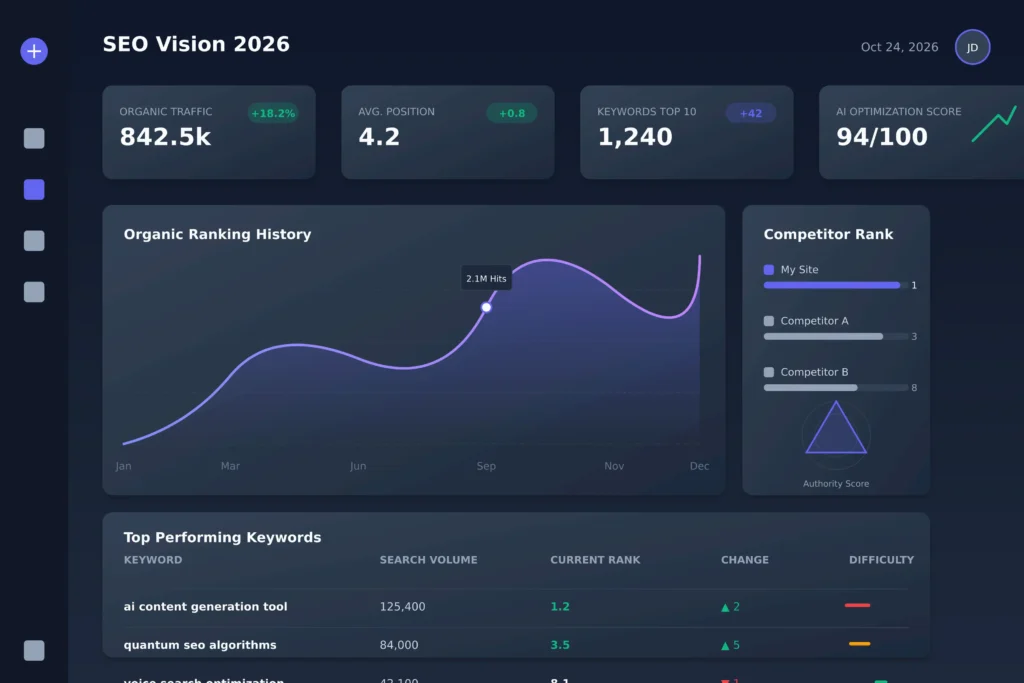 Best SEO Tools No One Talks About:SEO tools comparison dashboard showing analytics data for website ranking in 2026
